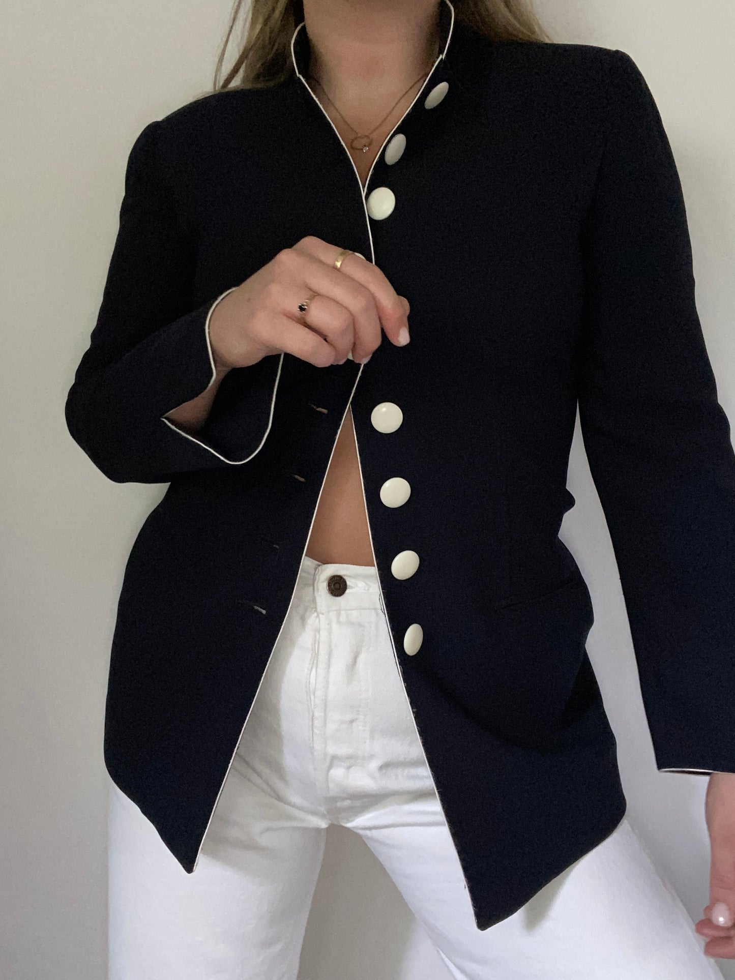 Christian Dior Contrast Blazer Jacket Size 6