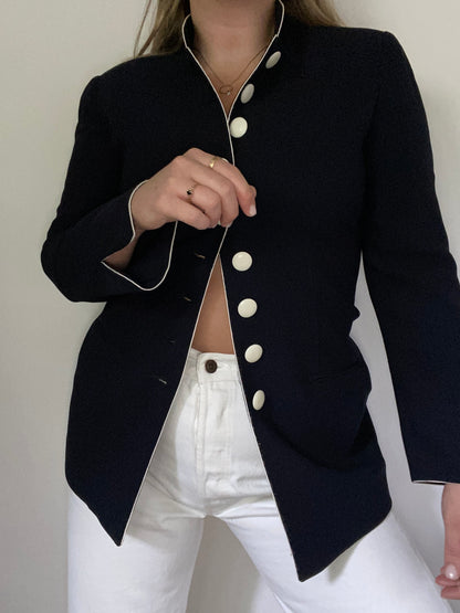 Christian Dior Contrast Blazer Jacket Size 6
