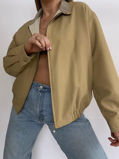 Yves Saint Laurent Logo Bomber Jacket Size S/M