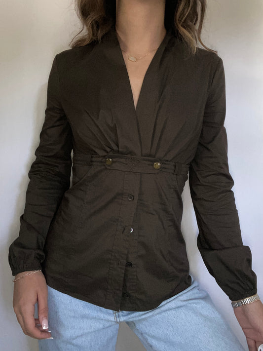 Gucci Logo Blouse Size XS