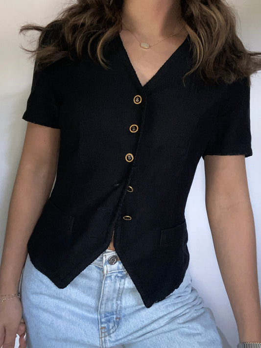 Christian Dior Short Sleeve Blazer Size XS