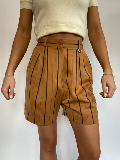 Christian Dior Pinstriped Trouser Shorts Size 24