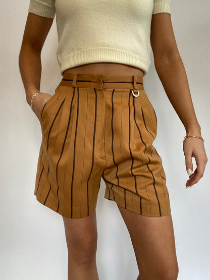 Christian Dior Pinstriped Trouser Shorts Size 24