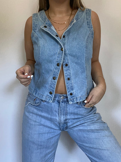 Denim Tank Size M/L