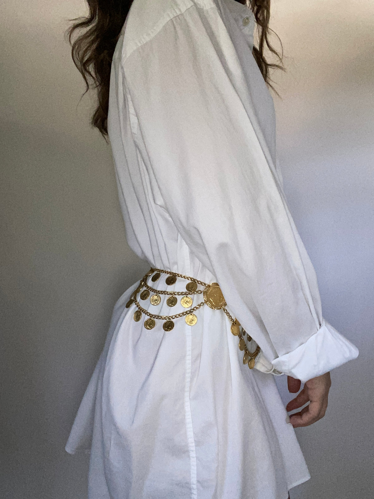 Vintage Coin Chain Belt Size XS-M