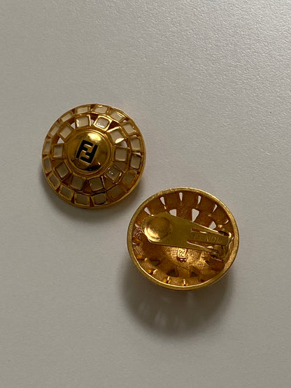 Fendi Logo Earrings