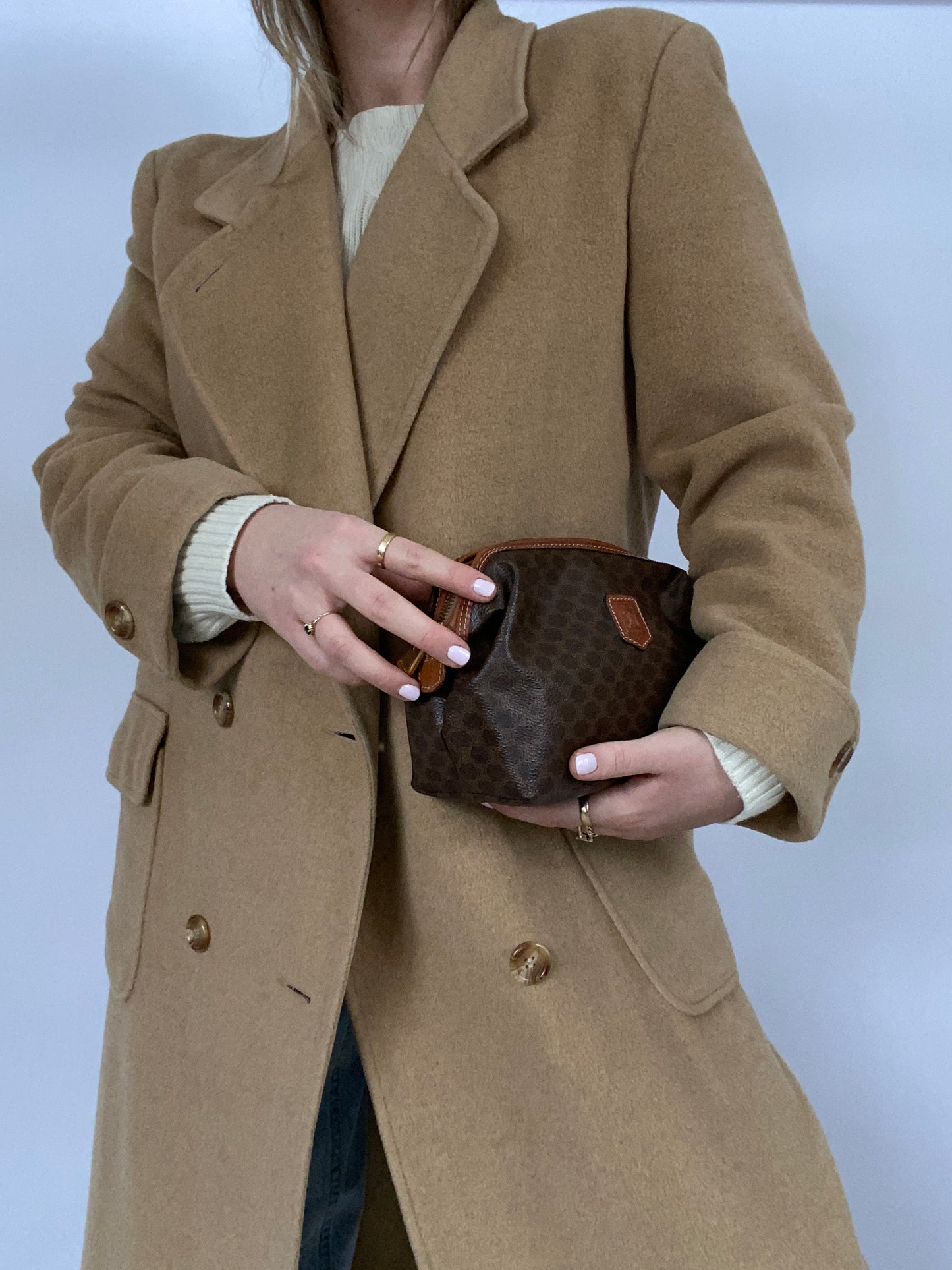 Celine Triomphe Canvas Pouch