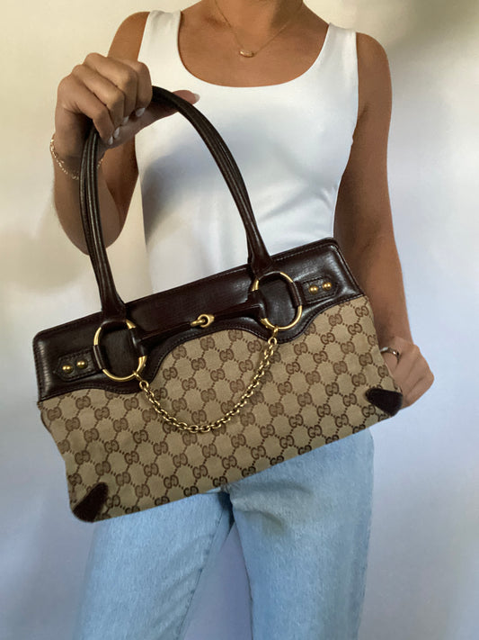 Vintage Gucci Horsebit Shoulder Bag