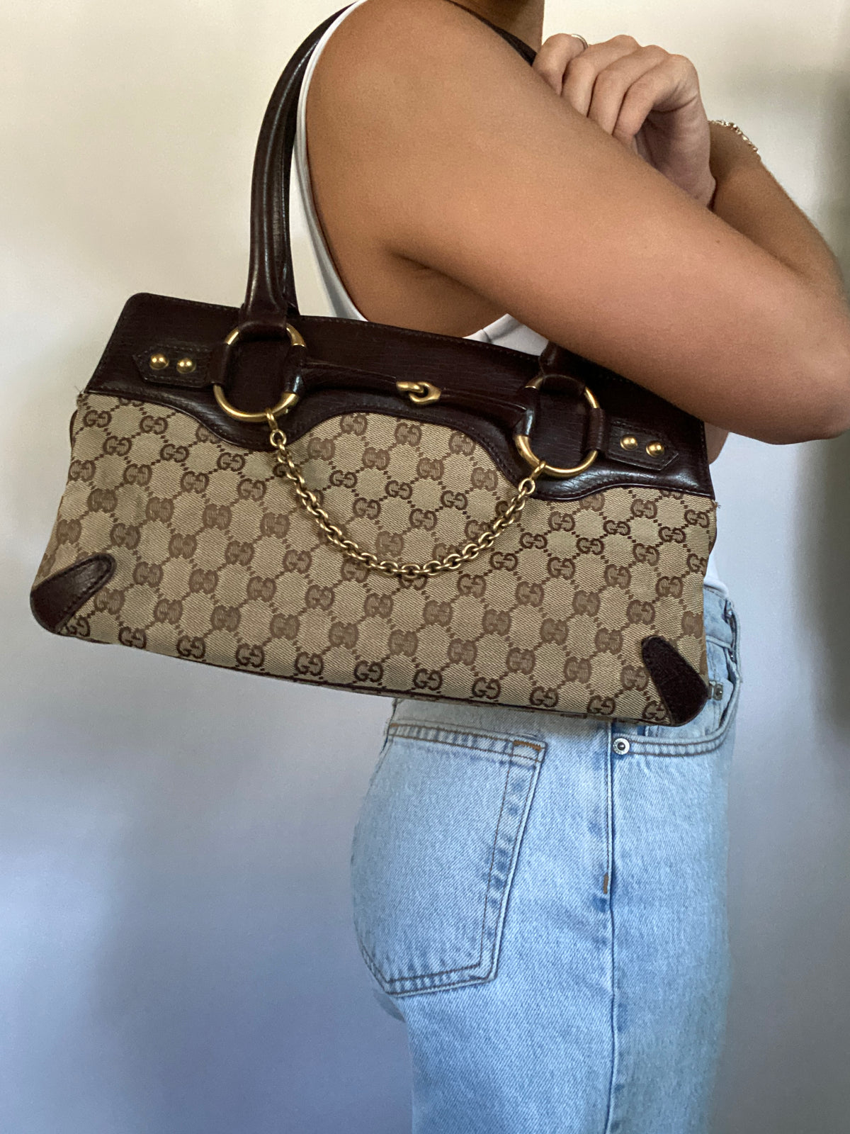 Vintage Gucci Horsebit Shoulder Bag