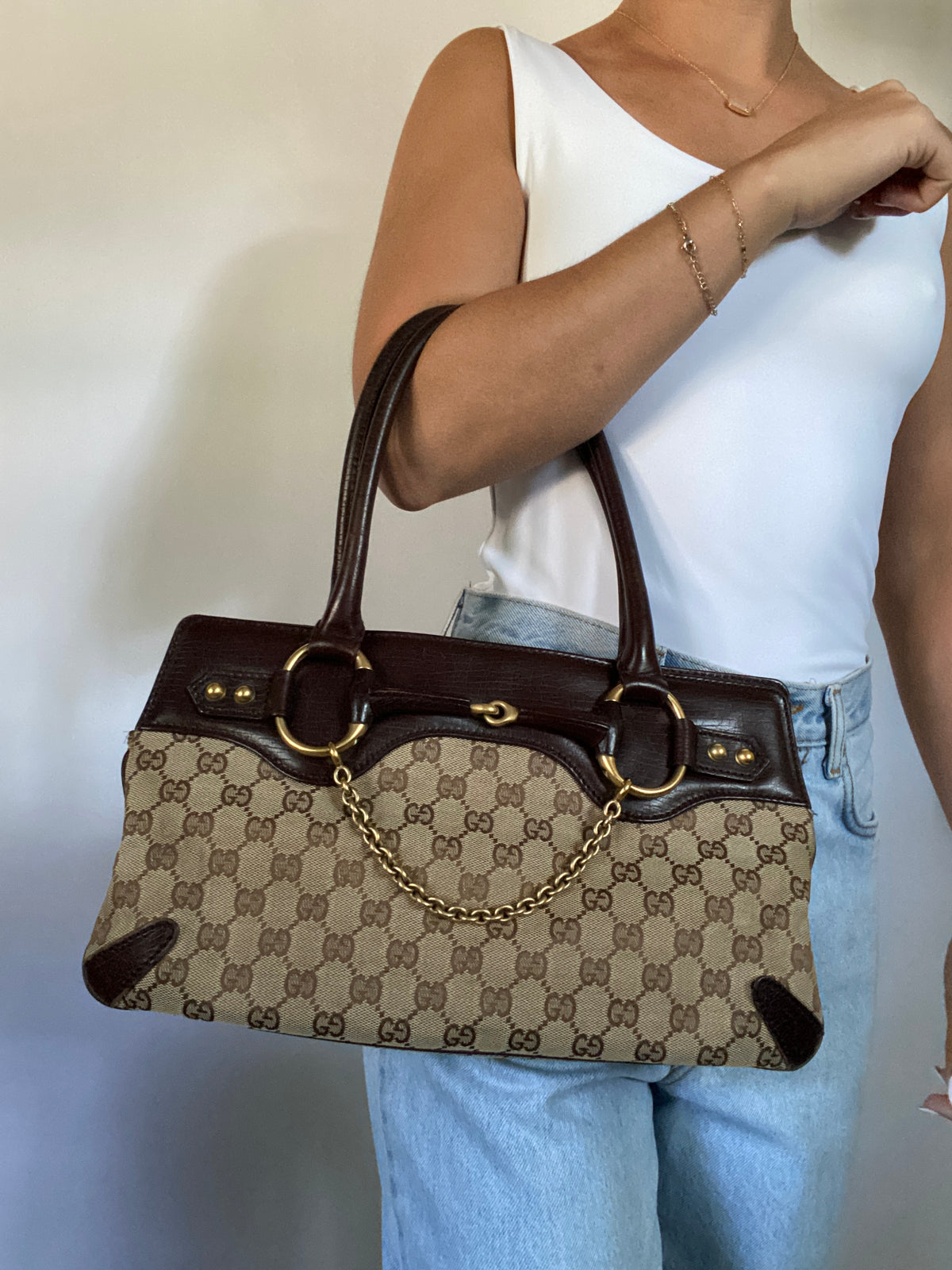 Vintage Gucci Horsebit Shoulder Bag