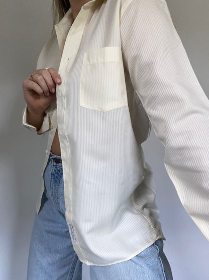 Christian Dior Logo Yellow Button Up Size S