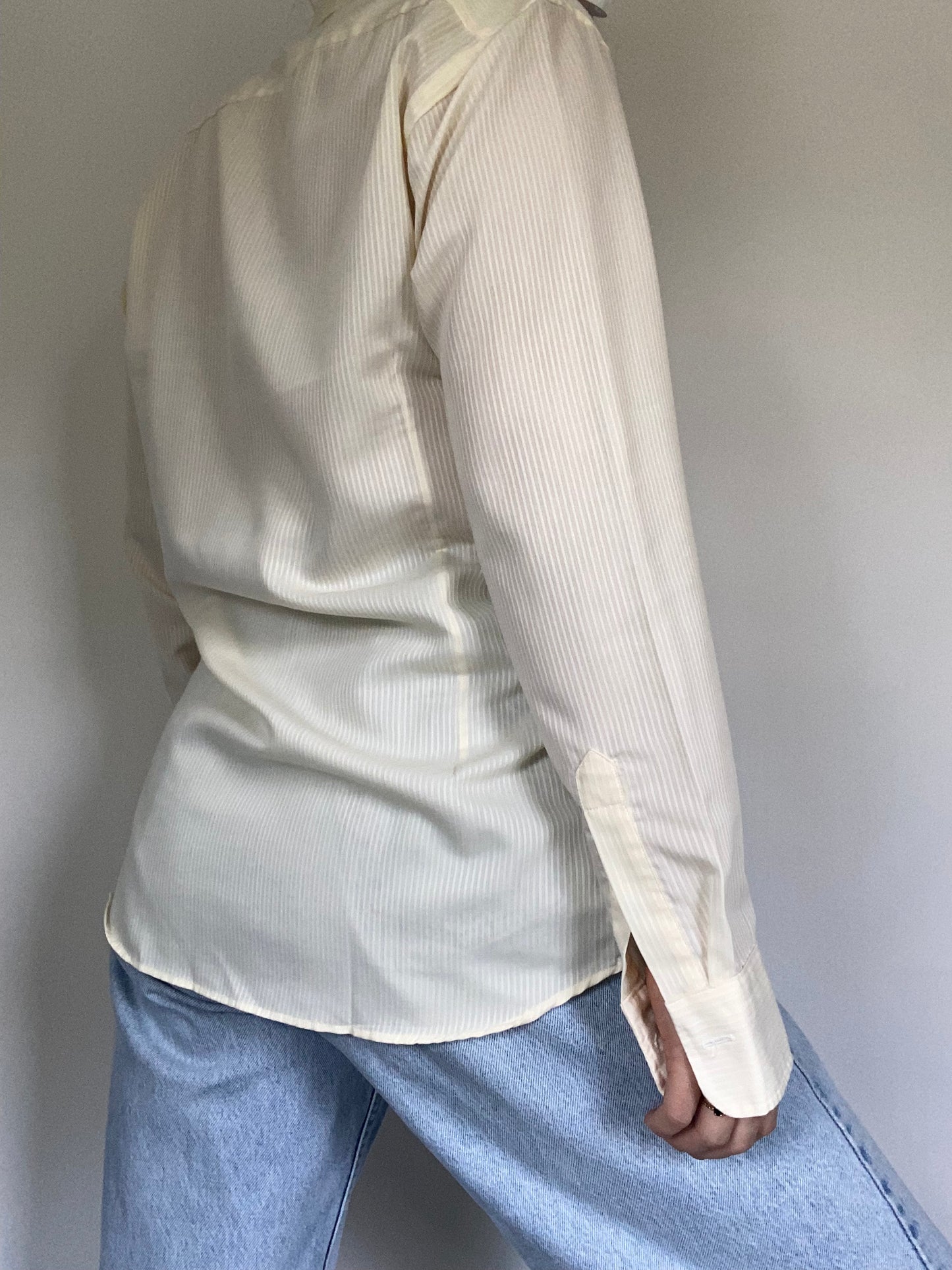 Christian Dior Logo Yellow Button Up Size S