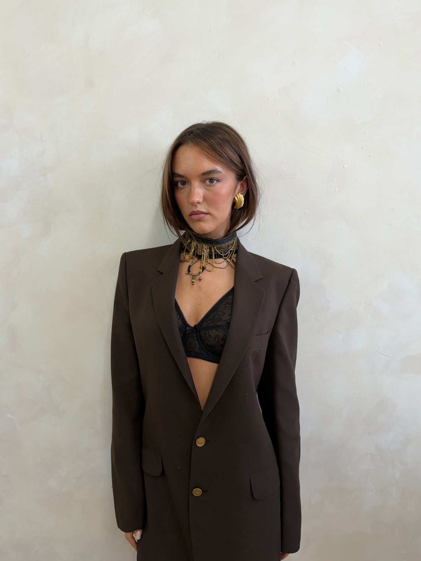 Emanuel Ungaro Satin Beaded Belt Size XS