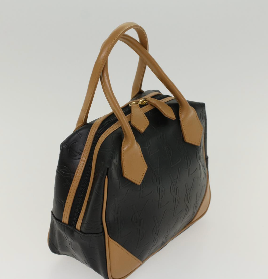 Yves Saint Laurent Leather Logo Handbag