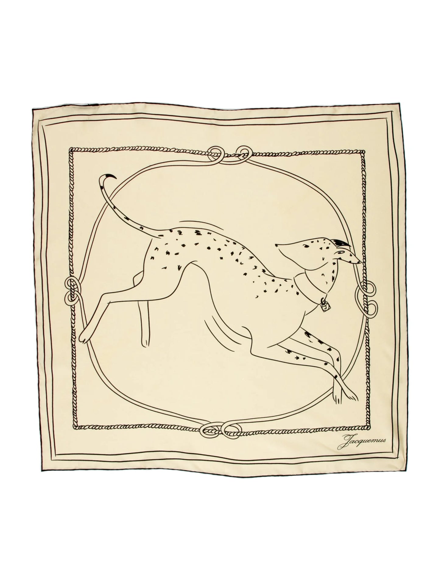 Jacquemus Silk Printed Scarf