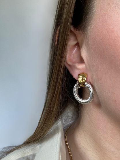 Givenchy Two Toned Earrings